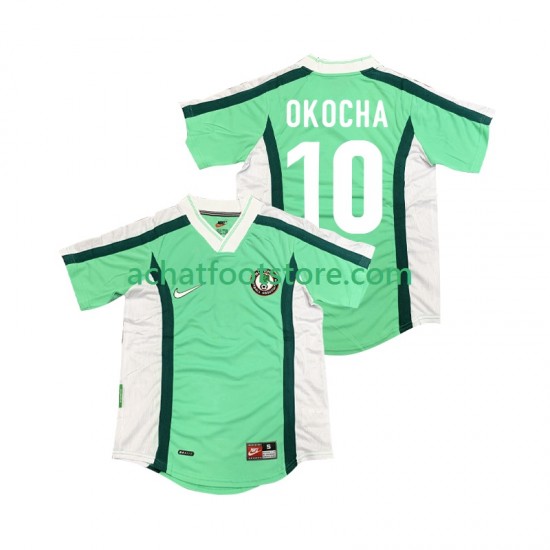 Maillot Nigeria OKOCHA 10 Rétro Domicile Tenue pour Homme 1988 Manche Courte