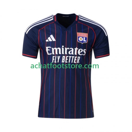 Maillot Olympique Lyonnais Extérieur Tenue pour Homme 2025-2026 Manche Courte
