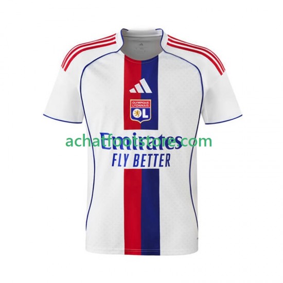 Maillot Olympique Lyonnais Domicile Tenue pour Homme 2025-2026 Manche Courte