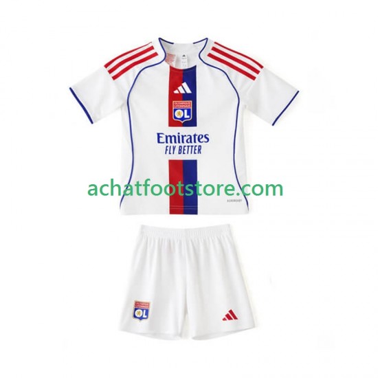 Maillot Olympique Lyonnais Domicile Tenue pour Enfant 2025-2026 Manche Courte