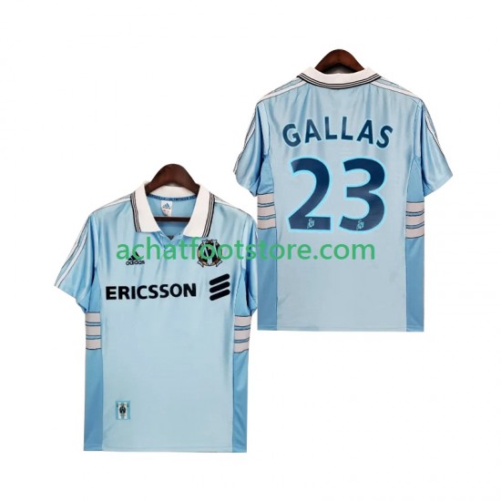 Maillot Olympique de Marseille Gallas 23 Rétro Extérieur Tenue pour Homme 1988 2002 Manche Courte