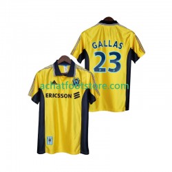 Maillot Olympique de Marseille Gallas 23 Rétro 3ème Tenue pour Homme 1988 2002 Manche Courte