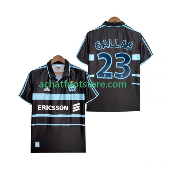Maillot Olympique de Marseille Gallas 23 Rétro 3ème Tenue pour Homme 2002 2022 Manche Courte