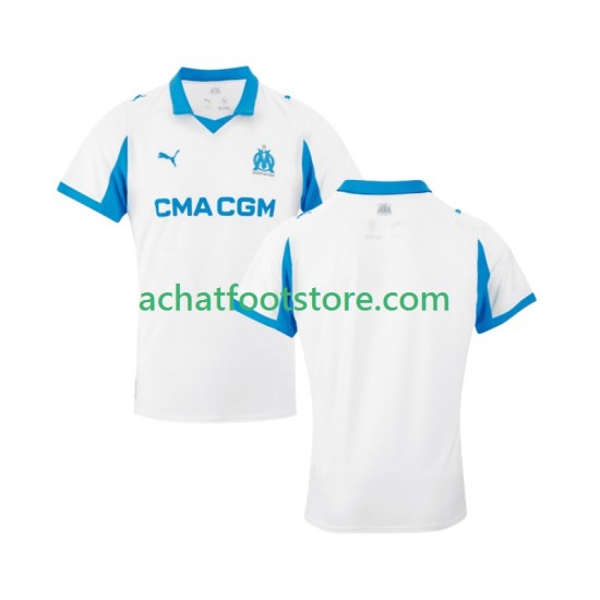 Maillot Olympique de Marseille Domicile Tenue pour Homme 2025-2026 Manche Courte