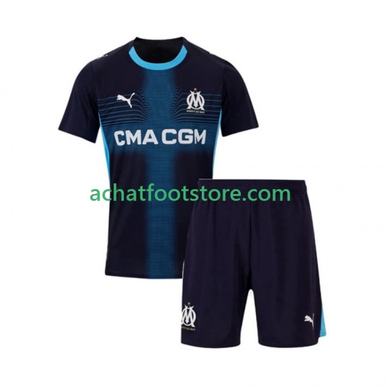 Maillot Olympique de Marseille Extérieur Tenue pour Enfant 2025-2026 Manche Courte