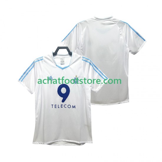 Maillot Olympique de Marseille Rétro Domicile Tenue pour Homme 2010 2008 Manche Courte
