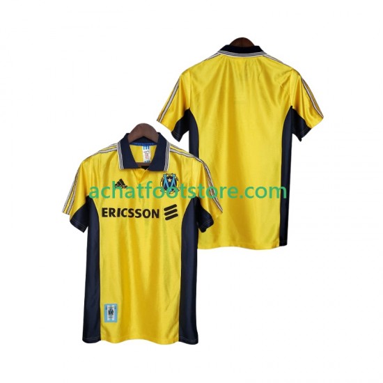 Maillot Olympique de Marseille Rétro 3ème Tenue pour Homme 1988 2002 Manche Courte