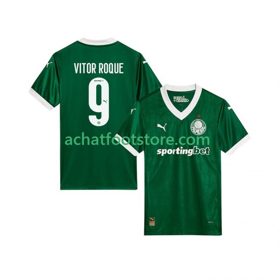 Maillot Palmeiras Vitor Roque 9 Domicile Tenue pour Homme 2025-2026 Manche Courte