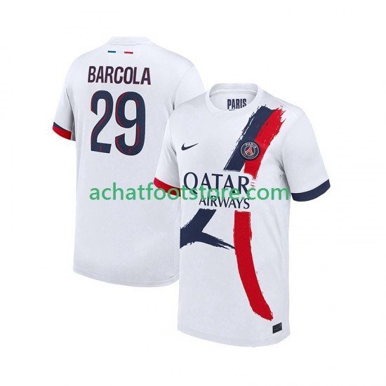Maillot Paris Saint-Germain Bradley Barcola 29 Extérieur Tenue pour Homme 2025-2026 Manche Courte
