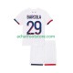 Maillot Paris Saint-Germain Bradley Barcola 29 Extérieur Tenue pour Enfant 2025-2026 Manche Courte