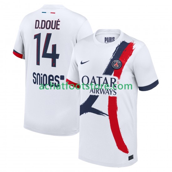Maillot Paris Saint-Germain Desire Doue 14 Extérieur Tenue pour Homme 2025-2026 Manche Courte