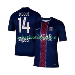 Maillot Paris Saint-Germain Desire Doue 14 Domicile Tenue pour Homme 2025-2026 Manche Courte
