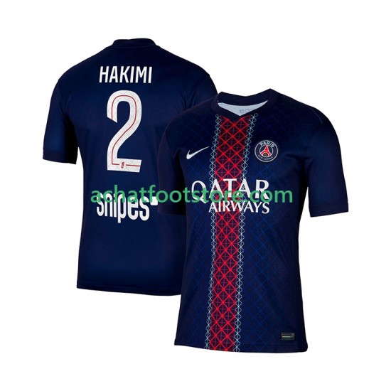 Maillot Paris Saint-Germain Hakimi 2 Domicile Tenue pour Homme 2025-2026 Manche Courte