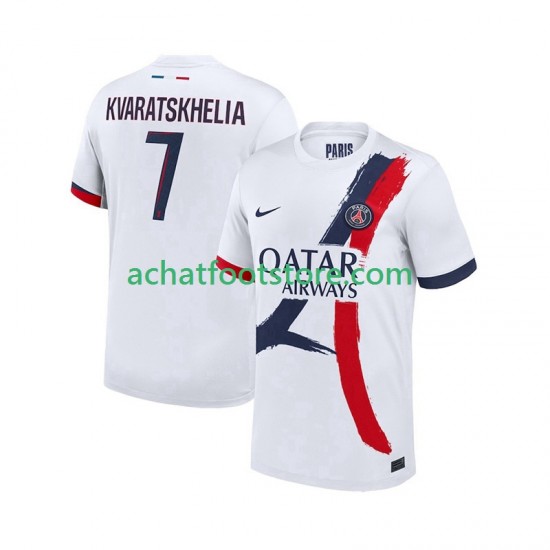 Maillot Paris Saint-Germain Khvicha Kvaratskhelia 7 Extérieur Tenue pour Homme 2025-2026 Manche Courte