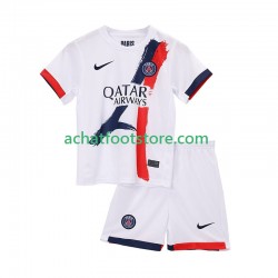 Maillot Paris Saint-Germain Extérieur Tenue pour Enfant 2025-2026 Manche Courte