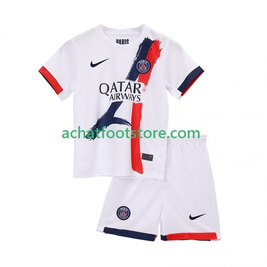 Maillot Paris Saint-Germain Extérieur Tenue pour Enfant 2025-2026 Manche Courte