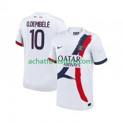 Maillot Paris Saint-Germain Ousmane Dembele 10 Extérieur Tenue pour Homme 2025-2026 Manche Courte