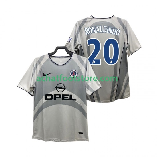 Maillot Paris Saint-Germain RONALDINHO 20 Rétro Extérieur Tenue pour Homme 2011 2010 Manche Courte