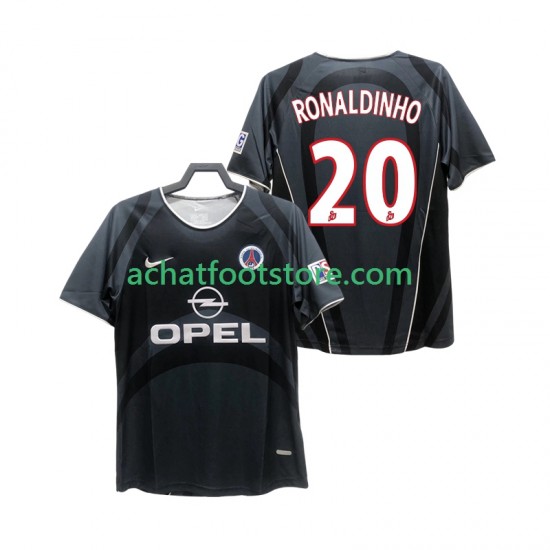 Maillot Paris Saint-Germain RONALDINHO 20 Rétro 3ème Tenue pour Homme 2011 2010 Manche Courte