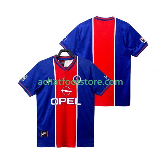 Maillot Paris Saint-Germain Rétro Domicile Tenue pour Homme 1995 1996 Manche Courte