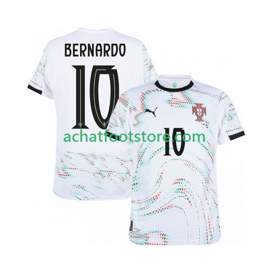 Maillot Portugal Bernardo Silva 10 Extérieur Tenue pour Homme 2025-2026 Manche Courte