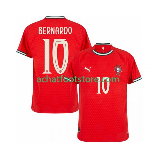 Maillot Portugal Bernardo Silva 10 Domicile Tenue pour Homme 2025-2026 Manche Courte