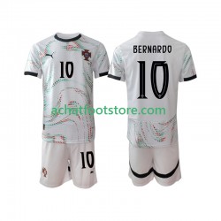 Maillot Portugal Bernardo Silva 10 Extérieur Tenue pour Enfant 2025-2026 Manche Courte