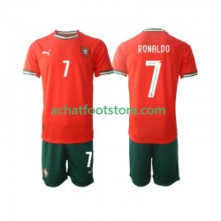 Maillot Portugal Cristiano Ronaldo 7 Domicile Tenue pour Enfant 2025 Manche Courte Maillot Portugal Cristiano Ronaldo 7 Domicile Tenue pour Enfant 2025 Manche Courte