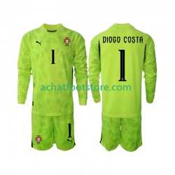 Maillot Portugal Diogo Costa 1 Gardien Domicile Tenue pour Enfant 2025 Manche Longue Maillot Portugal Diogo Costa 1 Gardien Domicile Tenue pour Enfant 2025 Manche Longue