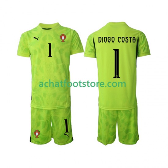 Maillot Portugal Diogo Costa 1 Gardien Domicile Tenue pour Enfant 2025 Manche Courte