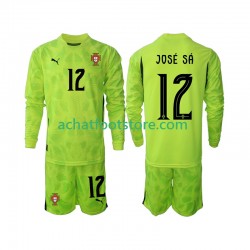 Maillot Portugal Jose Sa 12 Gardien Domicile Tenue pour Enfant 2025 Manche Longue Maillot Portugal Jose Sa 12 Gardien Domicile Tenue pour Enfant 2025 Manche Longue