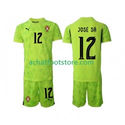 Maillot Portugal Jose Sa 12 Gardien Domicile Tenue pour Enfant 2025 Manche Courte Maillot Portugal Jose Sa 12 Gardien Domicile Tenue pour Enfant 2025 Manche Courte