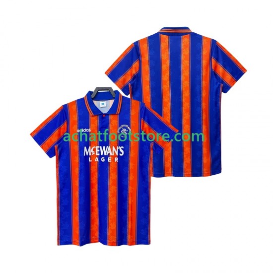 Maillot Rangers Rétro Extérieur Tenue pour Homme 1993 1994 Manche Courte
