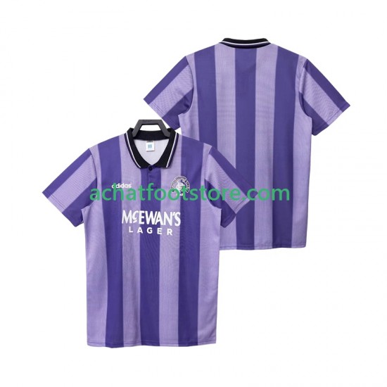 Maillot Rangers Rétro 3ème Tenue pour Homme 1993 1994 Manche Courte