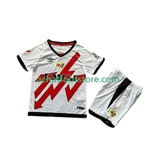 Maillot Rayo Vallecano Extérieur Tenue pour Enfant 2024-2025 Manche Courte