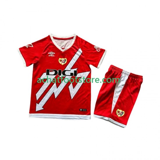 Maillot Rayo Vallecano Domicile Tenue pour Enfant 2024-2025 Manche Courte