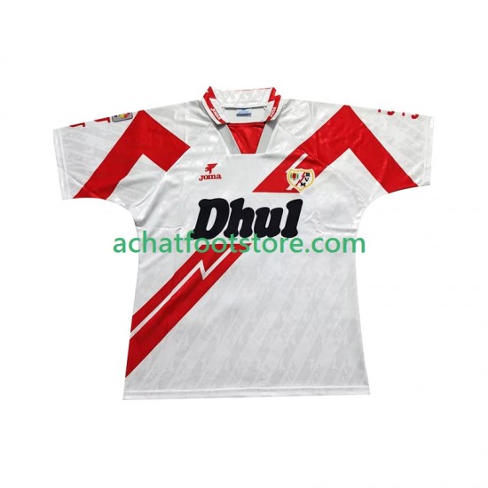 Maillot Rayo Vallecano Rétro Domicile Tenue pour Homme 1994 1995 Manche Courte