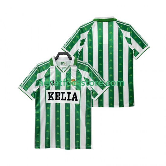 Maillot Real Betis Rétro Domicile Tenue pour Homme 1995 1996 Manche Courte
