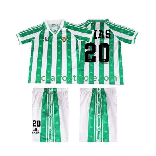 Maillot Real Betis Tomas Olias 20 Rétro Domicile Tenue pour Enfant 1996 2004 Manche Courte