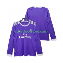 Maillot Real Madrid Rétro Extérieur Tenue pour Homme 2016 2017 Manche Longue