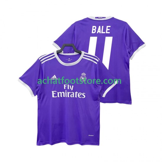 Maillot Real Madrid BALE 11 Rétro Extérieur Tenue pour Homme 2016 2017 Manche Courte