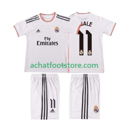 Maillot Real Madrid BALE 11 Rétro Domicile Tenue pour Enfant 2013 2014 Manche Courte
