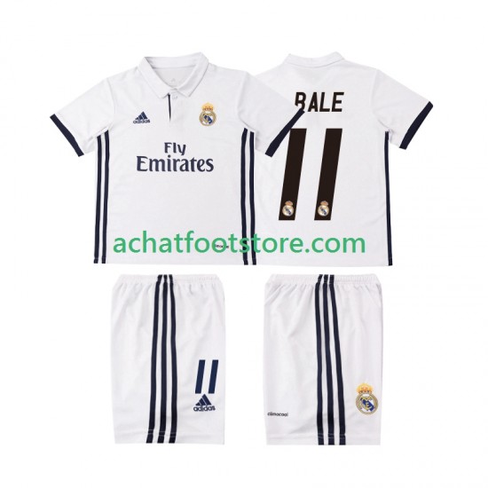 Maillot Real Madrid BALE 11 Rétro Domicile Tenue pour Enfant 2016 2017 Manche Courte