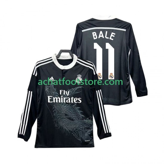 Maillot Real Madrid BALE 11 Rétro 3ème Tenue pour Homme 2014 2015 Manche Longue