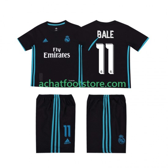 Maillot Real Madrid Bale 11 Rétro Extérieur Tenue pour Enfant 2017 2018 Manche Courte