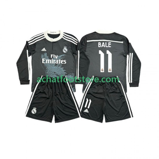 Maillot Real Madrid Bale 11 Rétro 3ème Tenue pour Enfant 2014 2015 Manche Longue