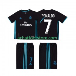 Maillot Real Madrid Cristiano Ronaldo 7 Rétro Extérieur Tenue pour Enfant 2017 2018 Manche Courte