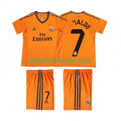 Maillot Real Madrid Cristiano Ronaldo 7 Rétro 3ème Tenue pour Enfant 2013 2014 Manche Courte