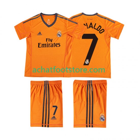 Maillot Real Madrid Cristiano Ronaldo 7 Rétro 3ème Tenue pour Enfant 2013 2014 Manche Courte