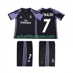 Maillot Real Madrid Cristiano Ronaldo 7 Rétro 3ème Tenue pour Enfant 2016 2017 Manche Courte